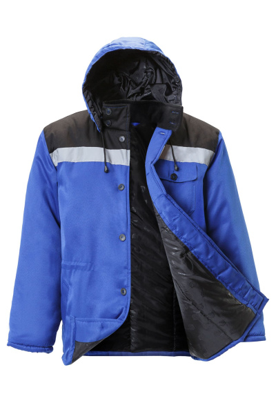 Костюм КОММУНАЛЬЩИК НЬЮ утепленный василек черный