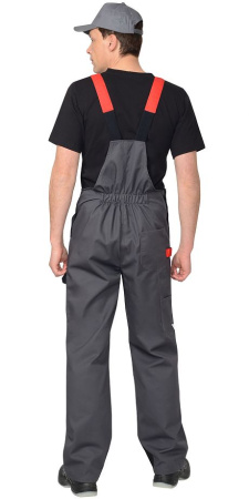 Полукомбинезон "Фаворит-Мега", серый с красным, черным, СОП