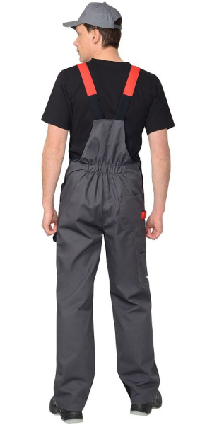 Полукомбинезон "Фаворит-Мега", серый с красным, черным, СОП