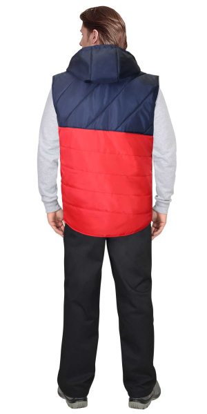 Жилет "ЭЛЬБРУС" красный с темно-синим