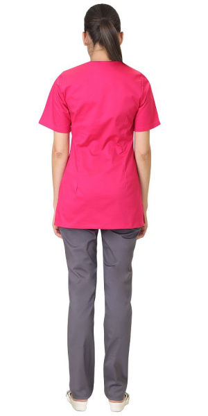 Костюм "ВАЛЕРИЯ" женский фуксия с темно-серым