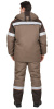 Костюм зимний "РОДОС" куртка, брюки, бежевый/т.бежевый, тк.смесовая