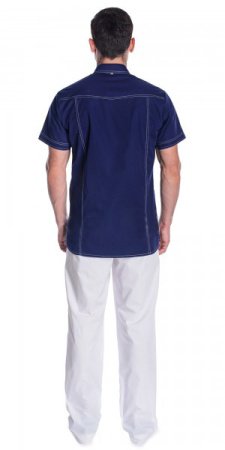 Блуза "Элит-спорт" медицинская мужская, синий