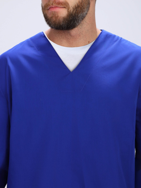 Мужской костюм ХАССП-База (ткань ТиСи, 120), васильковый