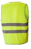 Жилет сигнальный "Спектр" на липучке лимонный с СВП (СОП)