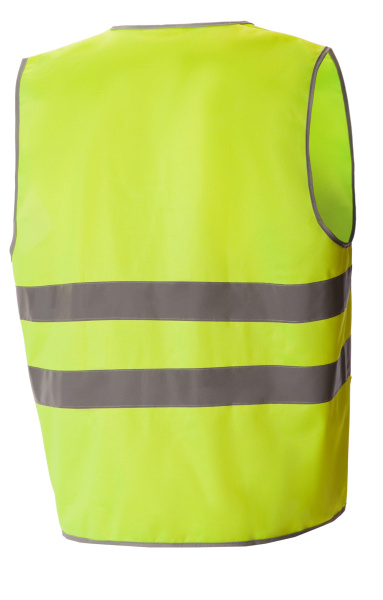 Жилет сигнальный "Спектр" на липучке лимонный с СВП (СОП)