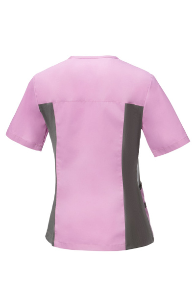 Блуза ЛИНДРЕД (Lindred) ОРИОН женская сиреневая/серая, рукав короткий