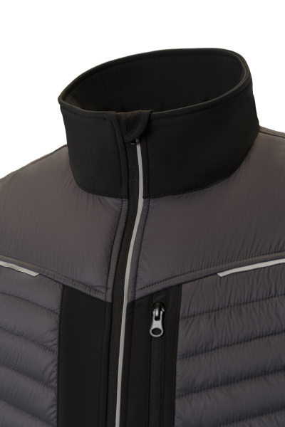 Жилет ЮНИОНВОРКВЕАР (UNIONWORKWEAR) Микс т.серый/черный/лайм