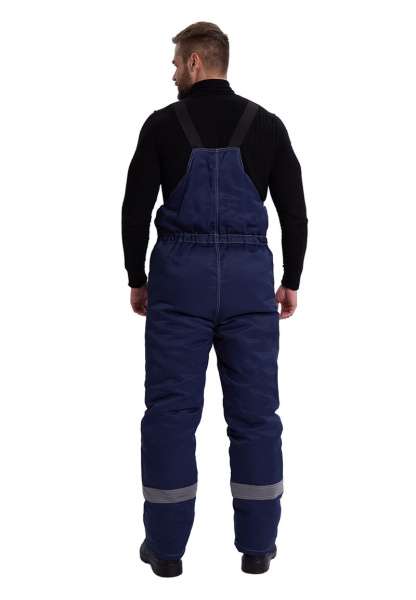 Костюм зимний "ВЬЮГА" куртка/полукомб. цвет: т.синий/василек