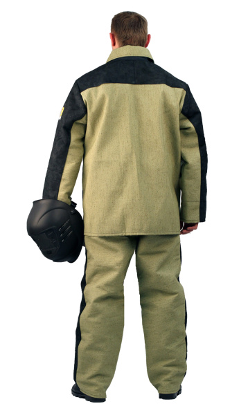 Костюм "Сварщик" летний брезентовый со спилком