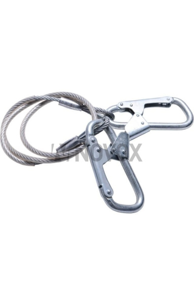 Строп из стального троса с двумя карабинами К1