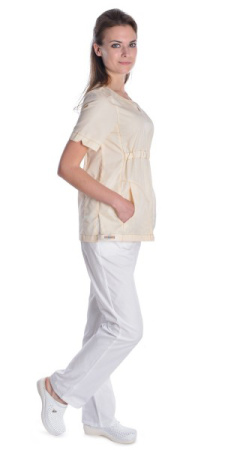 Блуза "Милана" медицинская женская, кремовый
