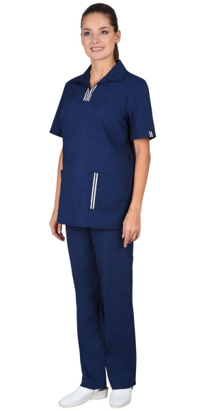 Костюм "ВИКТОРИЯ" женский тёмно-синий