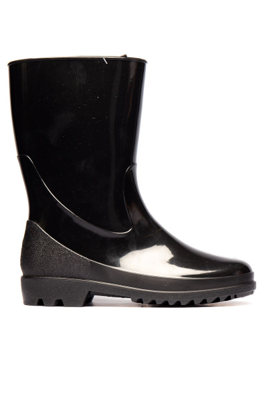 Сапоги ПВХ с чулком из НТП, модель №2 черные