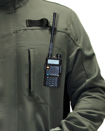 Костюм "Тритон" куртка, брюки хаки с черным, тк. Кошачий глаз