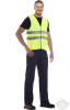 Сигнальный жилет "Спектр" лимонный с СВП (СОП)