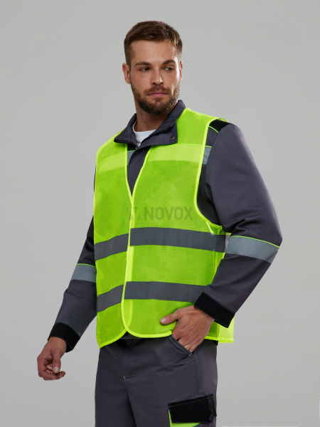 Жилет сигнальный ProfLine Base (тк.Полиэфир,60), желтый (СОП-2)