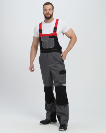 Костюм Формула-2 CH МВО (тк.Смесовая,240) п/к, серый/черный/красный