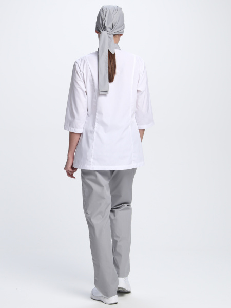 Костюм женский Канди (тк.ТиСи,120), серый/белый