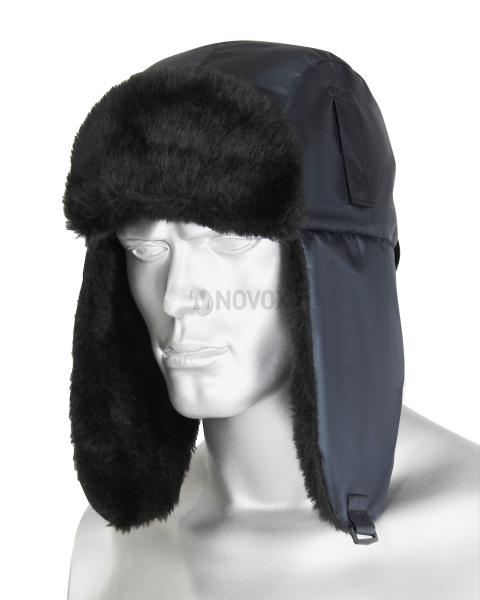 Шапка-ушанка "ЕВРО" тёмно-серая