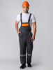 Костюм "Лигор-2" СОП (тк.Смесовая,210) п/к, т.серый/оранжевый
