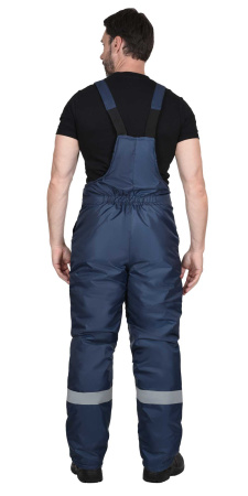 Костюм зимний "Рост-Норд"-2 куртка, п/к, т.синий с васильковым и 2 СОП 50 мм