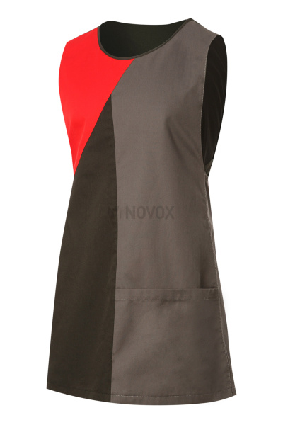 Фартук КЛИНПЛЕКС (CLINPLEX) ВИТА комбинированный черный/графит/красный