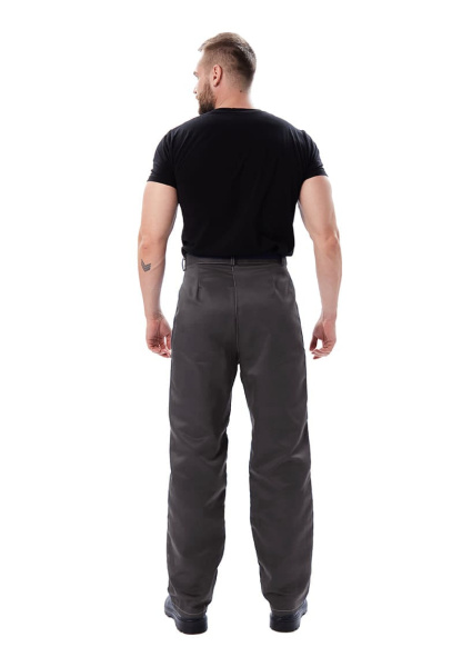 Костюм мужской "Дамаск" летний, куртка, брюки,  Т.СЕРЫЙ/СВ.СЕРЫЙ/КРАСНЫЙ