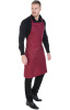 Фартук «BARISTA» с нагрудником, цвет burgundy (бордо)