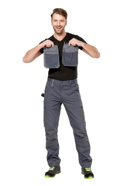 Брюки рабочие мужские летние/демисезонные "Мист" цвет т.серый/серый