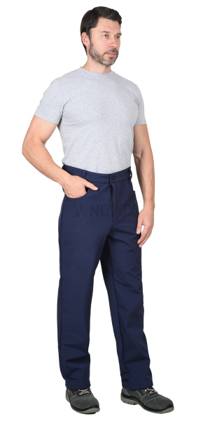 Брюки "Азов" синий софтшелл пл. 350 г/кв.м