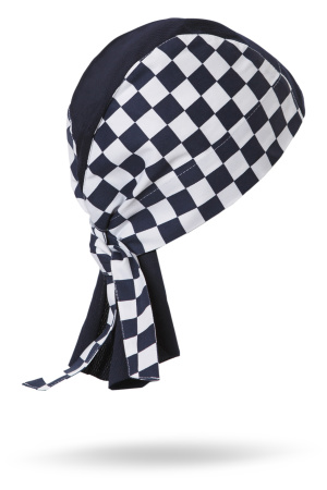 Бандана РИСТРЕТТО ШЕФ темно-синяя/клетка крупная