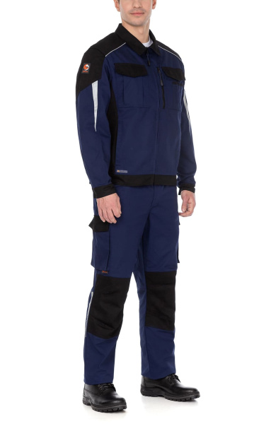 Костюм "STATUS" NEW (Статус), куртка, брюки, темно-синий с черным