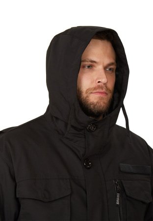 Куртка демисезонная "КОНТРОЛ-ВЕСНА/ОСЕНЬ" цвет: ЧЕРНЫЙ, ткань: ТВИЛ РИП-СТОП