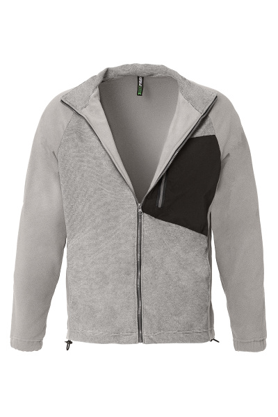 Толстовка КОТПРОФИ (КОТПРОФИ) комбинированная серая/черная, на молнии