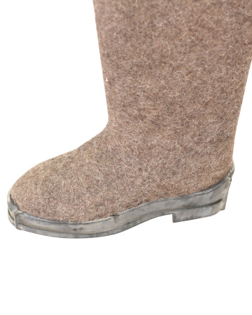 Валенки "Арктика" серые на резиновой подошве