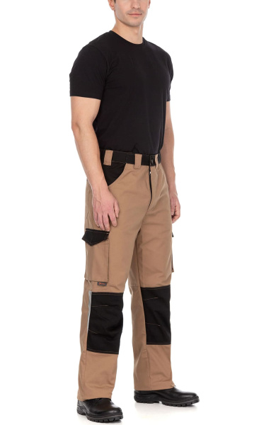 Костюм "STATUS" NEW (Статус), куртка, брюки, бежевый с черным