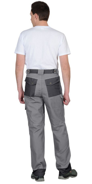 Брюки "ВЕСТ-ВОРК" ср.серый с т.серым пл. 275 г/кв.м