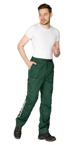 Брюки мужские "Эко-Труд" тёмно-зелёный, СОП