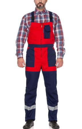 Костюм "Континент",куртка, п/к, т.синий с красным, с СВП (СОП)