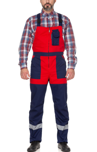 Костюм "Континент",куртка, п/к, т.синий с красным, с СВП (СОП)