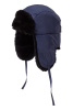 Шапка-ушанка зимняя цвет темно-синий