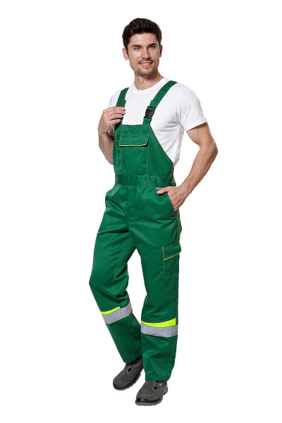 Костюм "Комфорт 2", куртка, п/к, зеленый/неоновый