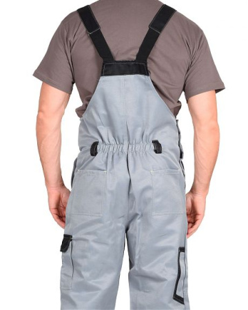 Костюм "ПРАКТИК" куртка, п/к св. серый с черным