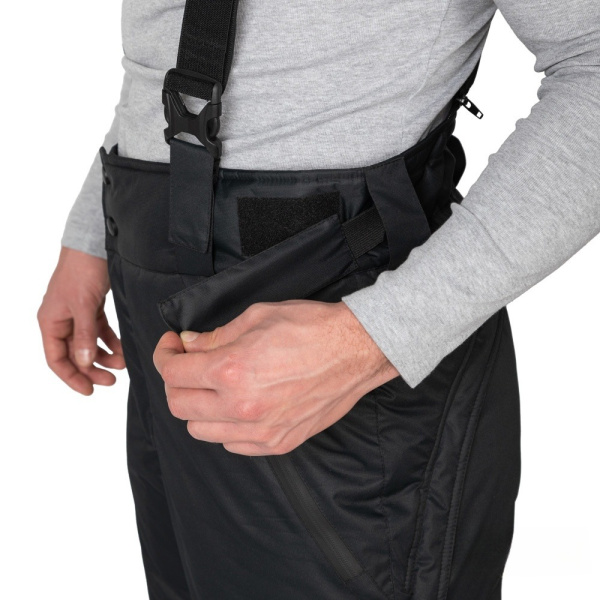 Брюки мужские утеплённые "Сюрвейер" чёрные