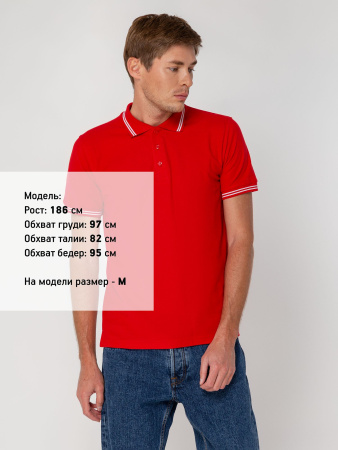 Рубашка поло Virma Stripes, красная мужская