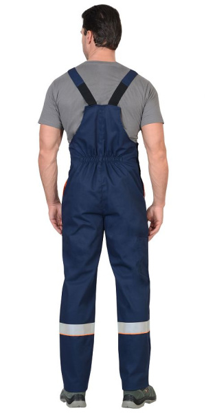 Костюм "МАСТЕР" куртка, п/к,  т.синий с оранжевой отделкой