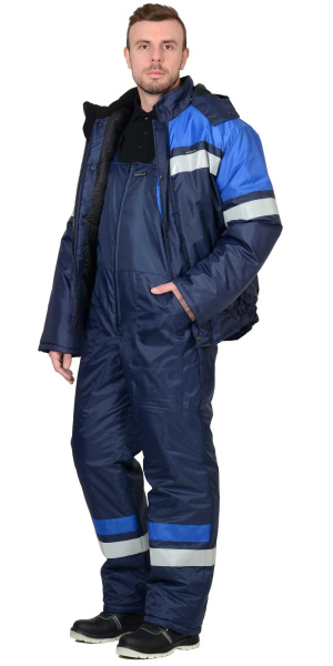 Костюм зимний "ОРБИТА" куртка ,п/к, т.синий/василек