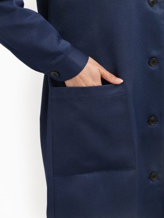 Халат женский Легион (тк.Смесовая,210), т.синий/васильковый