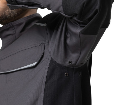 Куртка мужская "Сюрвейер" тёмно-серый/чёрный